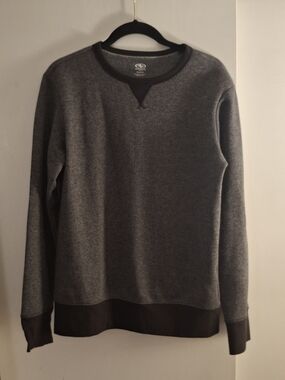 Athletic Works Men's Dark Gray Crewneck Sweater